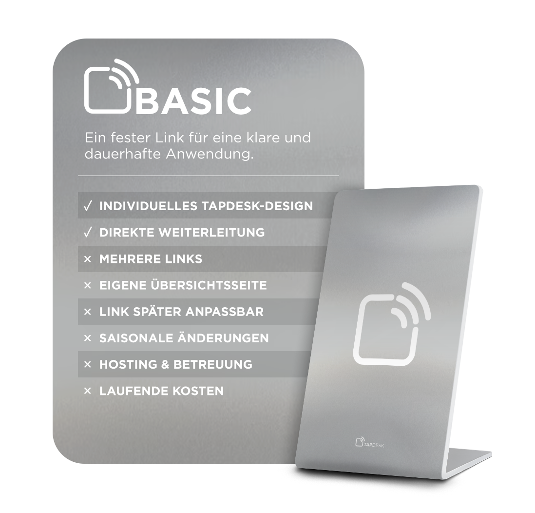 TapDesk Basic – ein festes Ziel